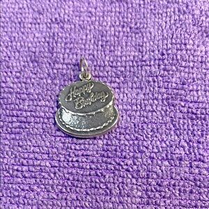 Retired James Avery Happy Birthday Cake Charm